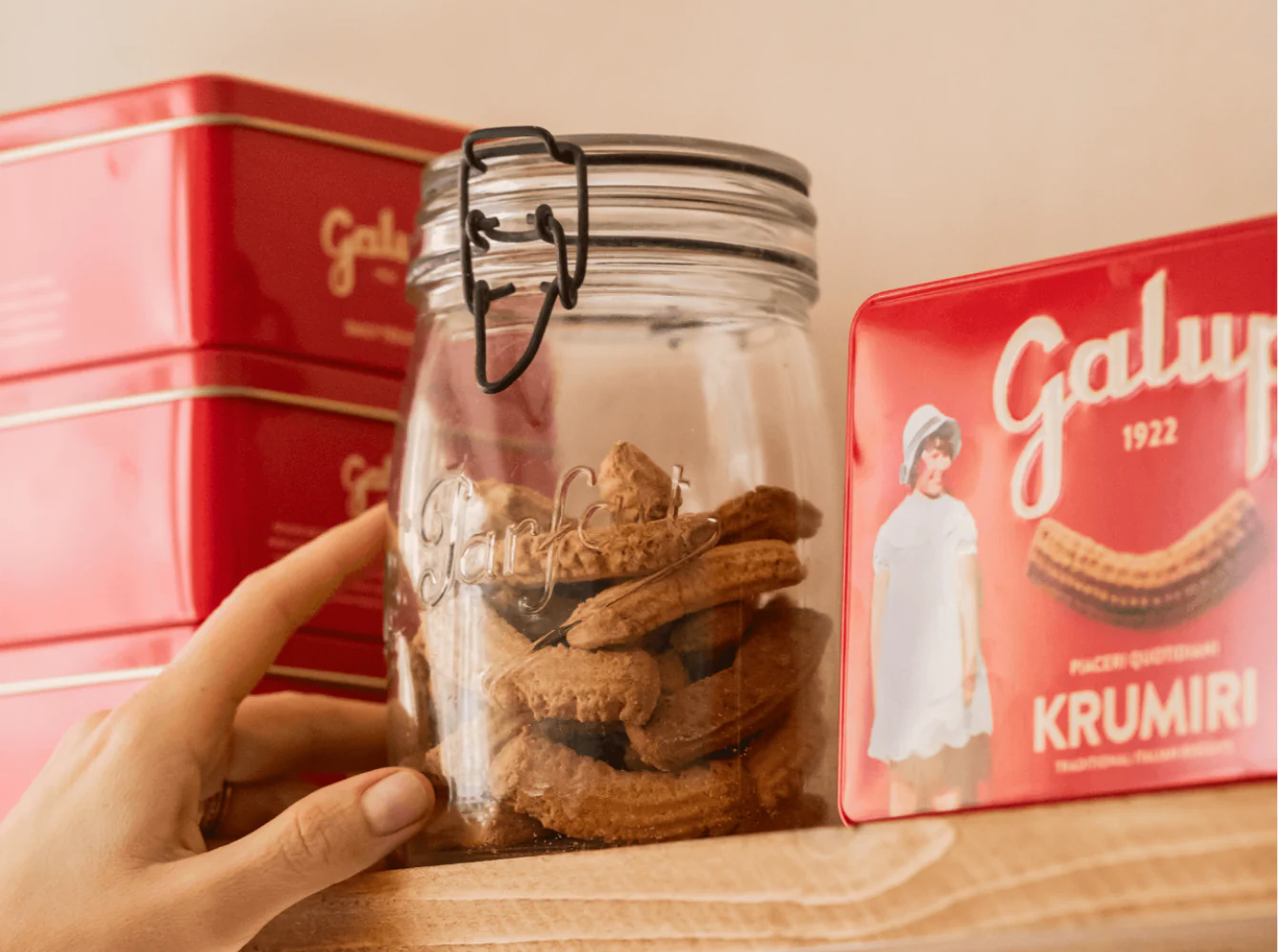 Biscotti Krumiri in latta - 250g - Image 3